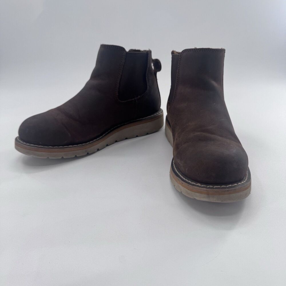 Carhartt Women's Chelsea Wedge Boot 8 M Brown Leather Work Boot FW5025 Slip On